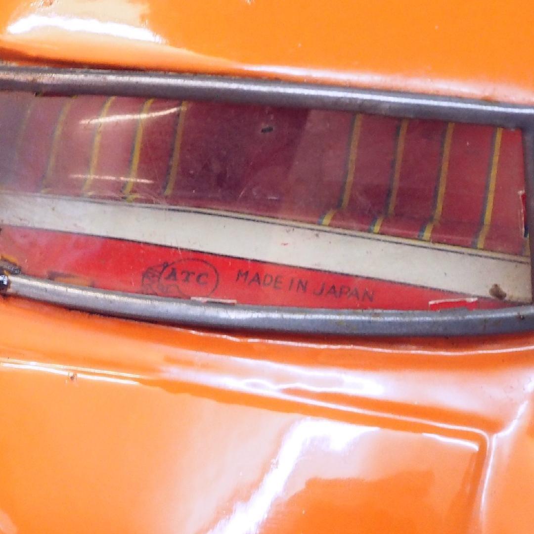 旭玩具【トヨタ パブリカ橙】ブリキtin toy carミニチュア【箱はコピー】