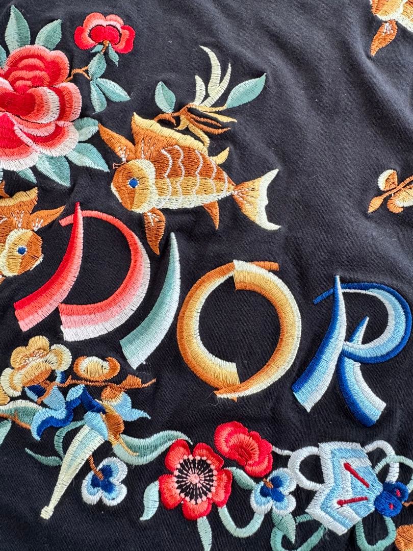 希少✨️クリスチャンディオール ガリアーノ期 カットソー 刺繍 ノースリーブ36