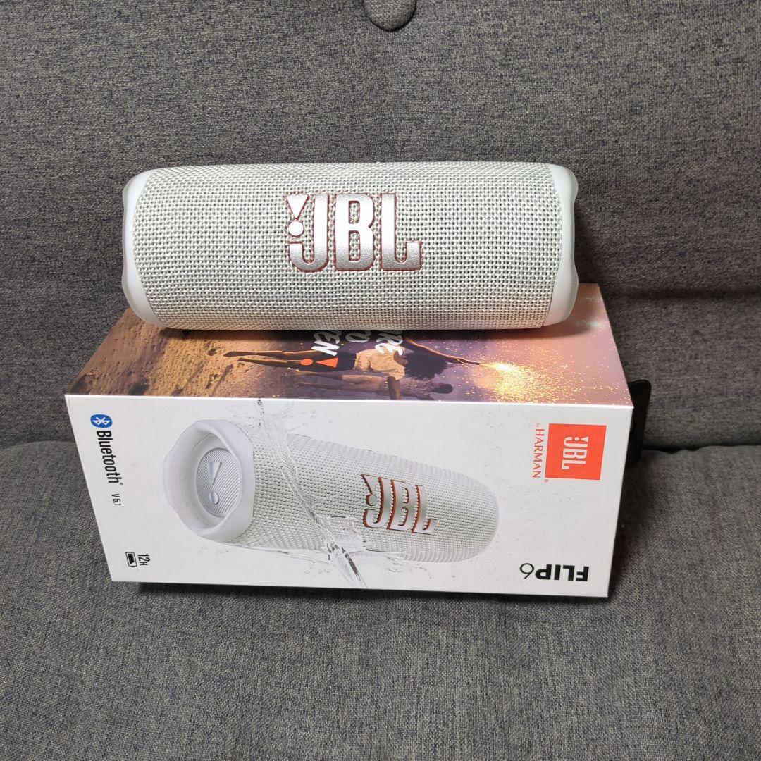 JBL FLIP 6 ホワイト Bluetooth スピーカー - メルカリ