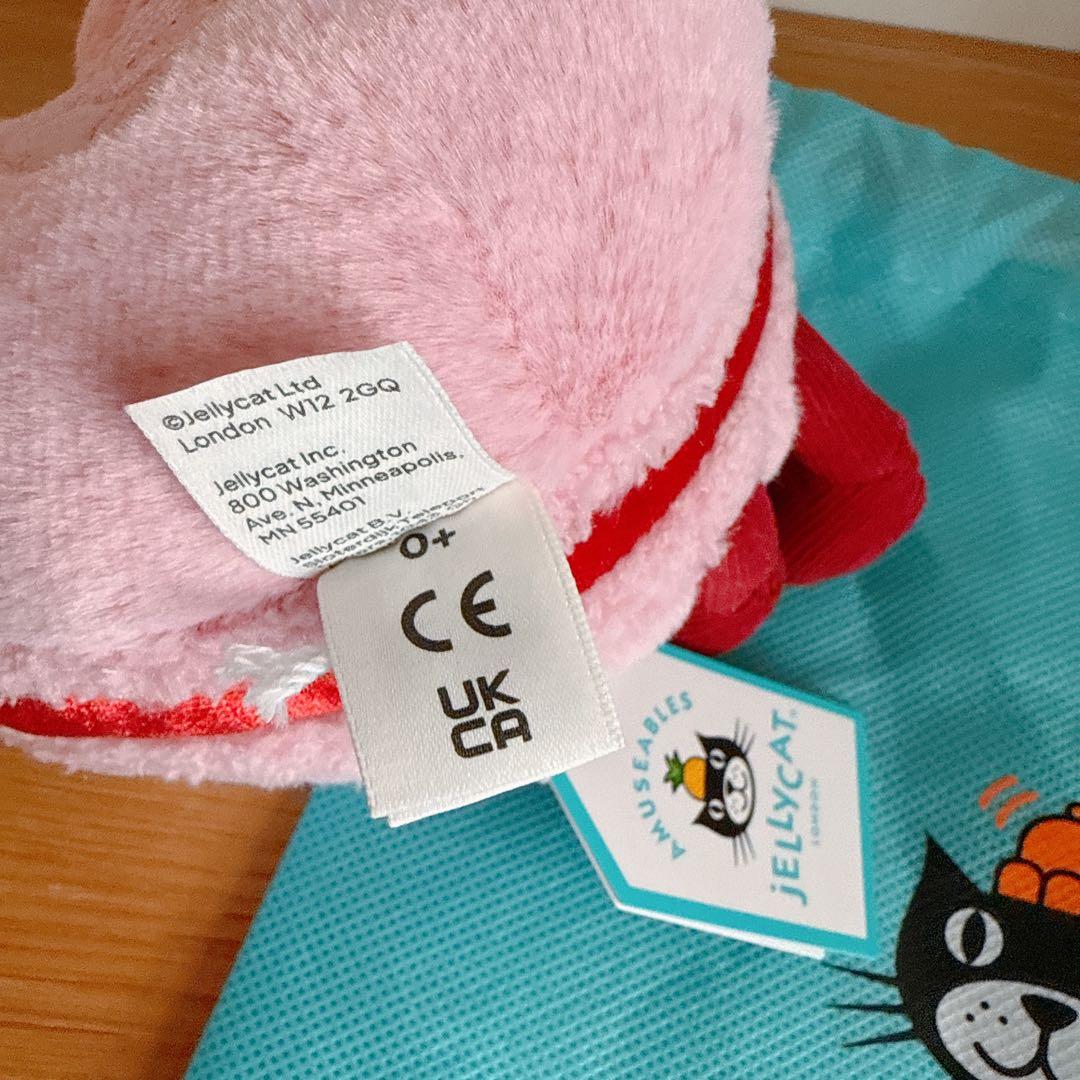 ジェリーキャット　ハートマカロンぬいぐるみ ピンク　デザート　バレンタイン　新品