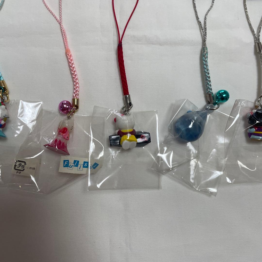 新品◆ハローキティ ご当地キティ 根付けストラップ 山梨県 7個セット◆匿名配送