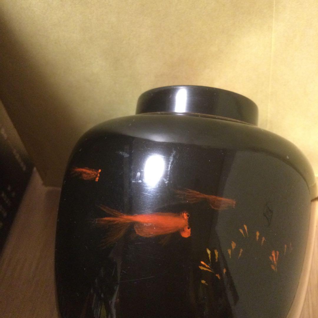 茶器、中国福建省産黒漆小壺