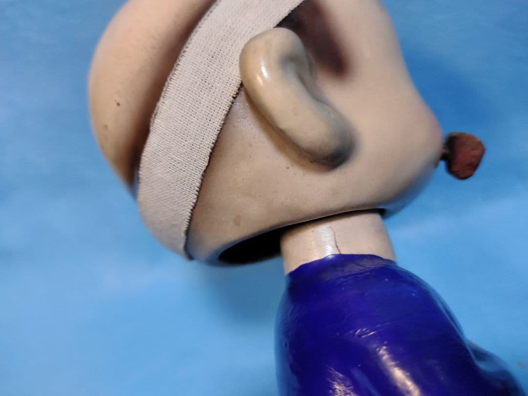 昭和レトロ 当時物 デンスケ 伝助 首ふり人形 陶器 浅草芸人