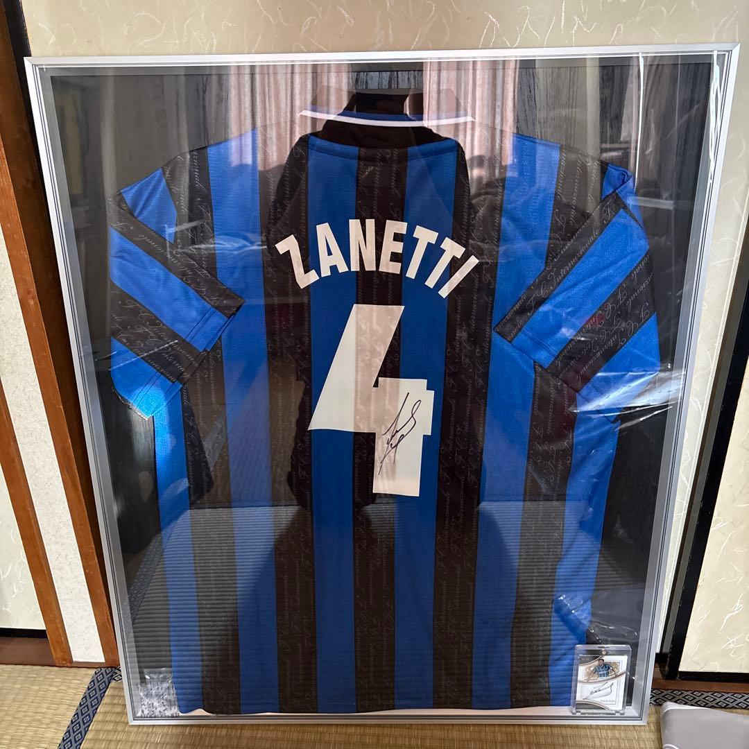 icons社 ハビエル・サネッティ 直筆サイン入りユニフォーム インテル