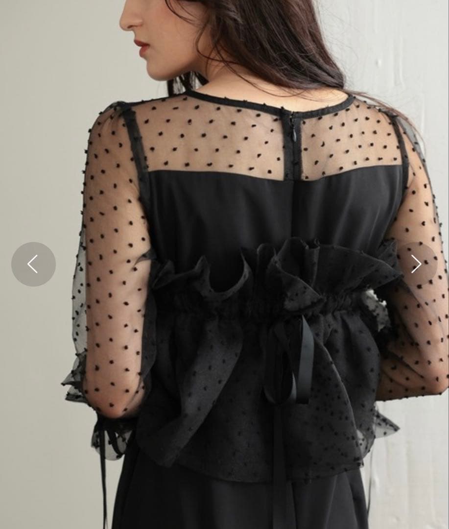 【しき】マルチウェイ チュールフリル付き パーティー オケージョンドレス