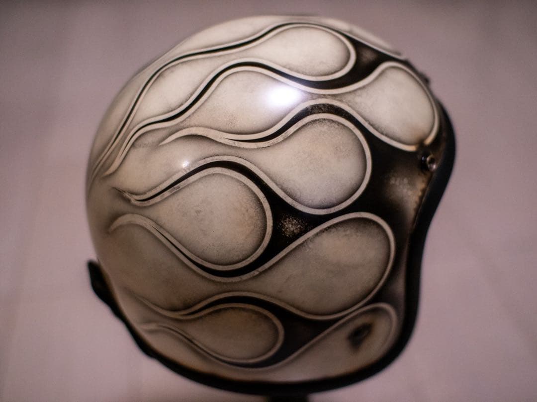 XL 極小帽体　500tx スモールジェット　アイボリーエイジング黒フレア