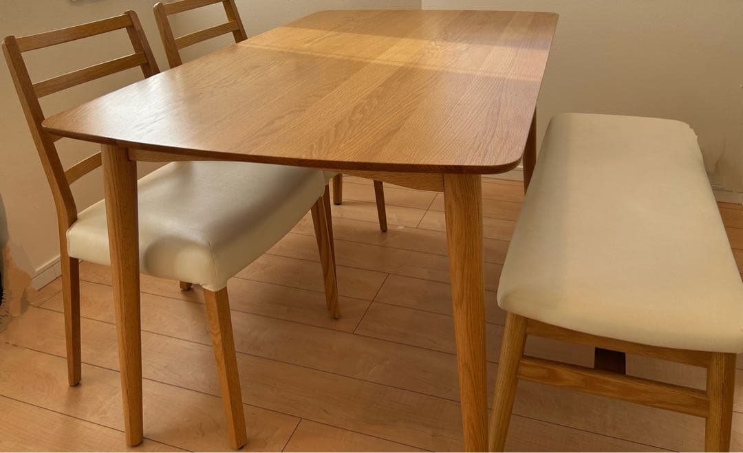 【れいこ】IDC大塚家具　ダイニングテーブル シネマ3 幅135cm