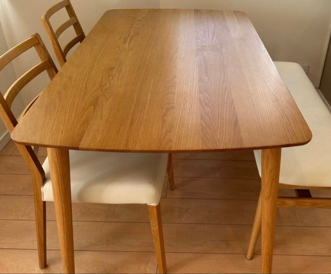 【れいこ】IDC大塚家具　ダイニングテーブル シネマ3 幅135cm