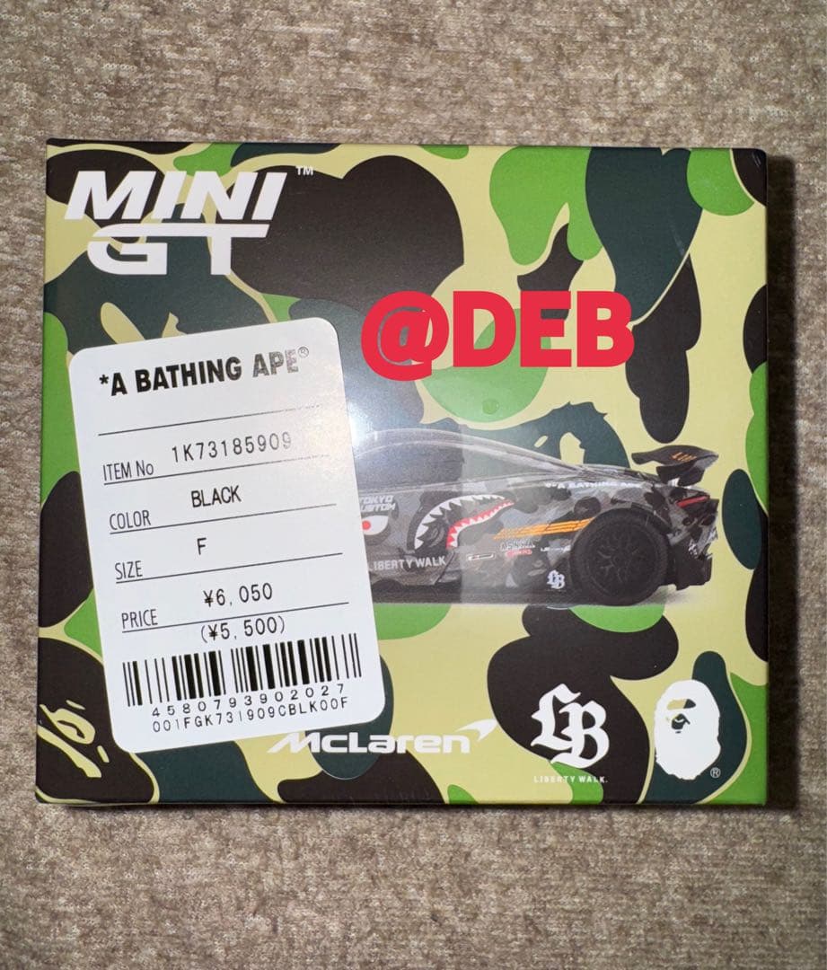 ミニカー BAPE MINI GT LBWK ABC CAMO MCLARREN 720S