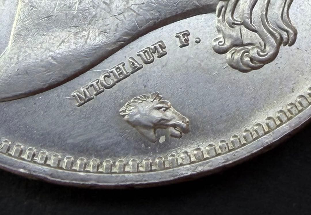 1822年 フランス王政 5フラン 銀貨 ルイ18世 博物館級 - メルカリ