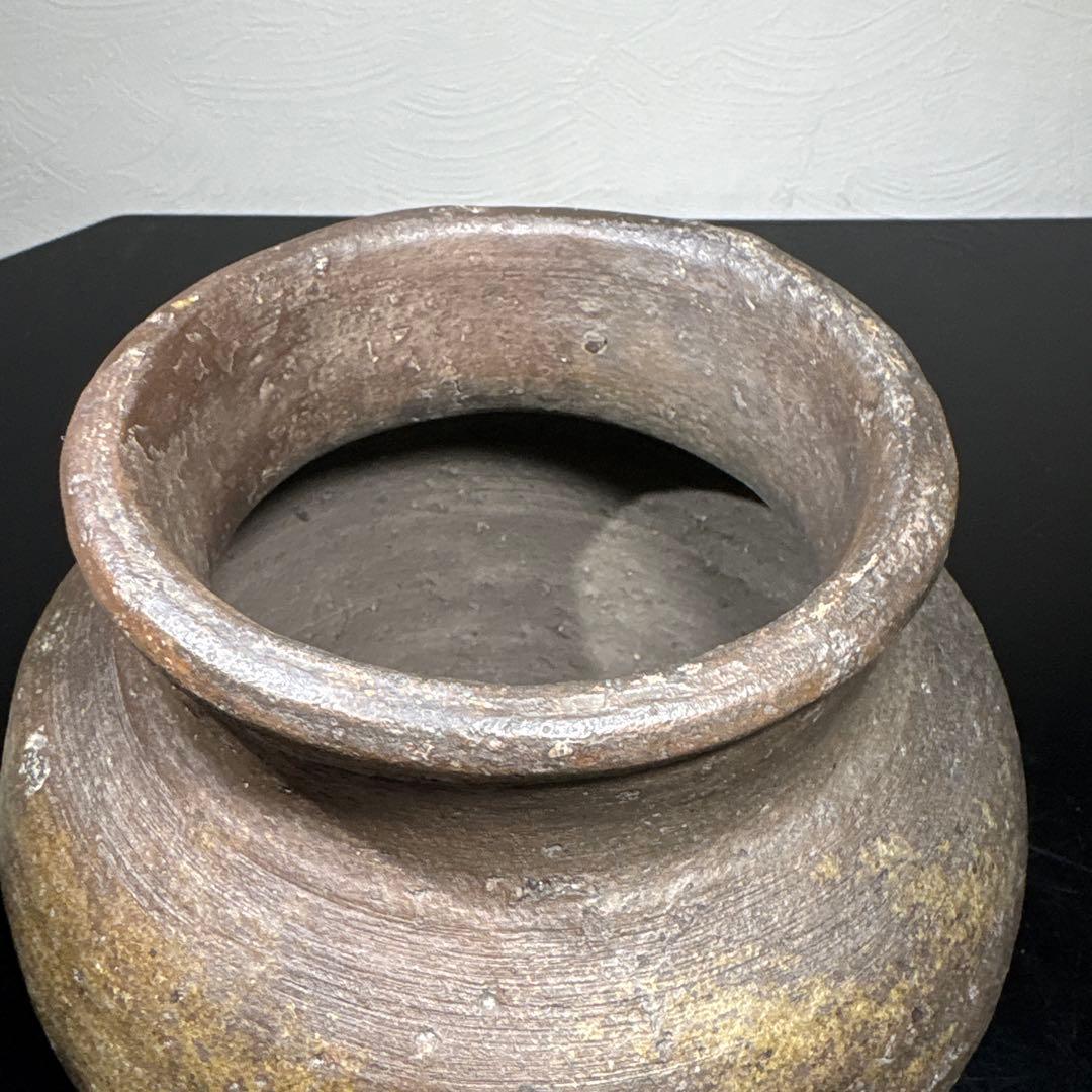 真作 古備前壷 桂又三郎極め 書き付け 室町末期の作