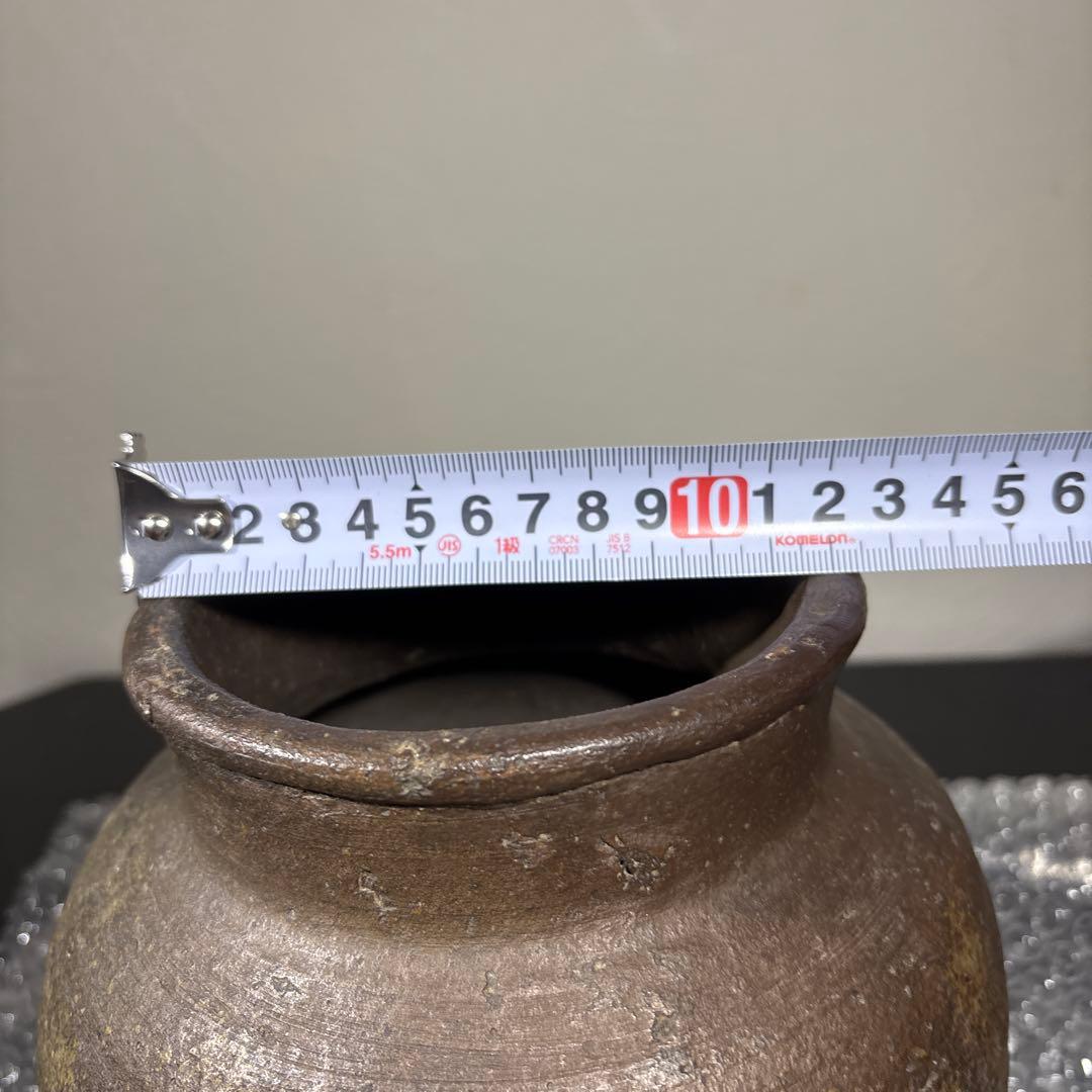 真作 古備前壷 桂又三郎極め 書き付け 室町末期の作