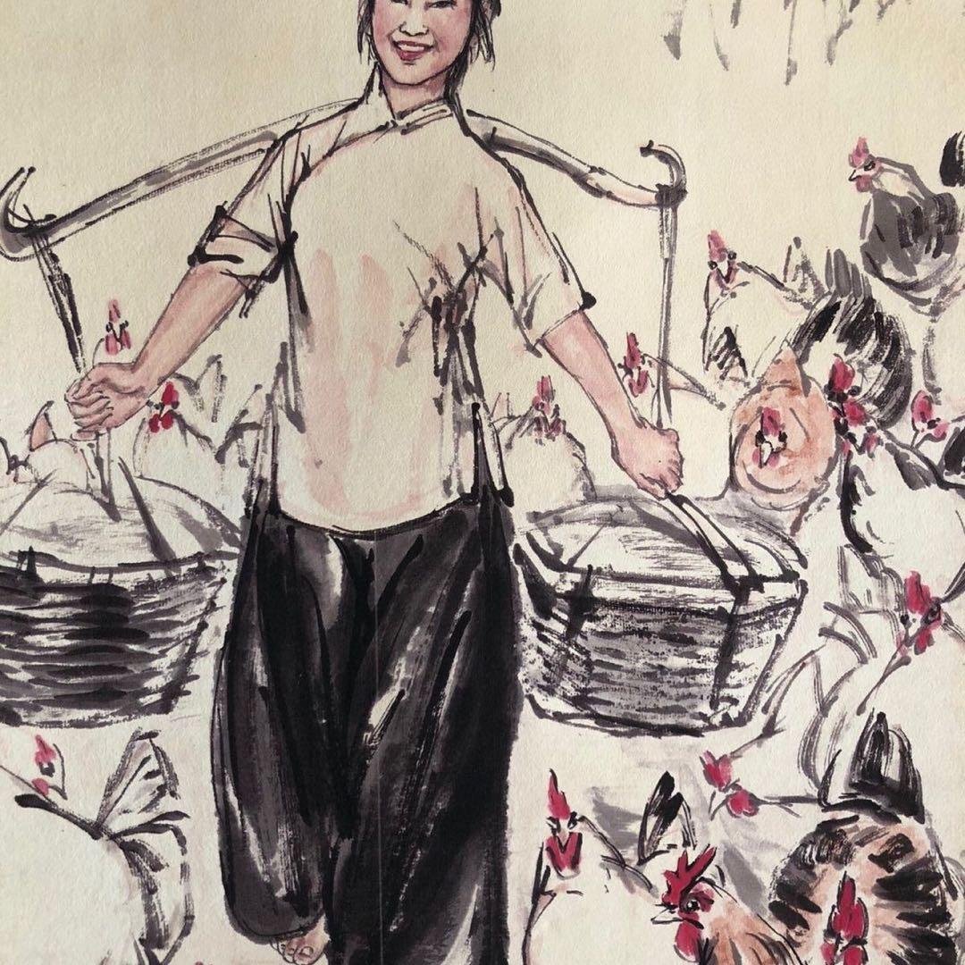 黄冑・四条屏】「辺疆意趣」掛軸セット 表装済み／全体163×38cm