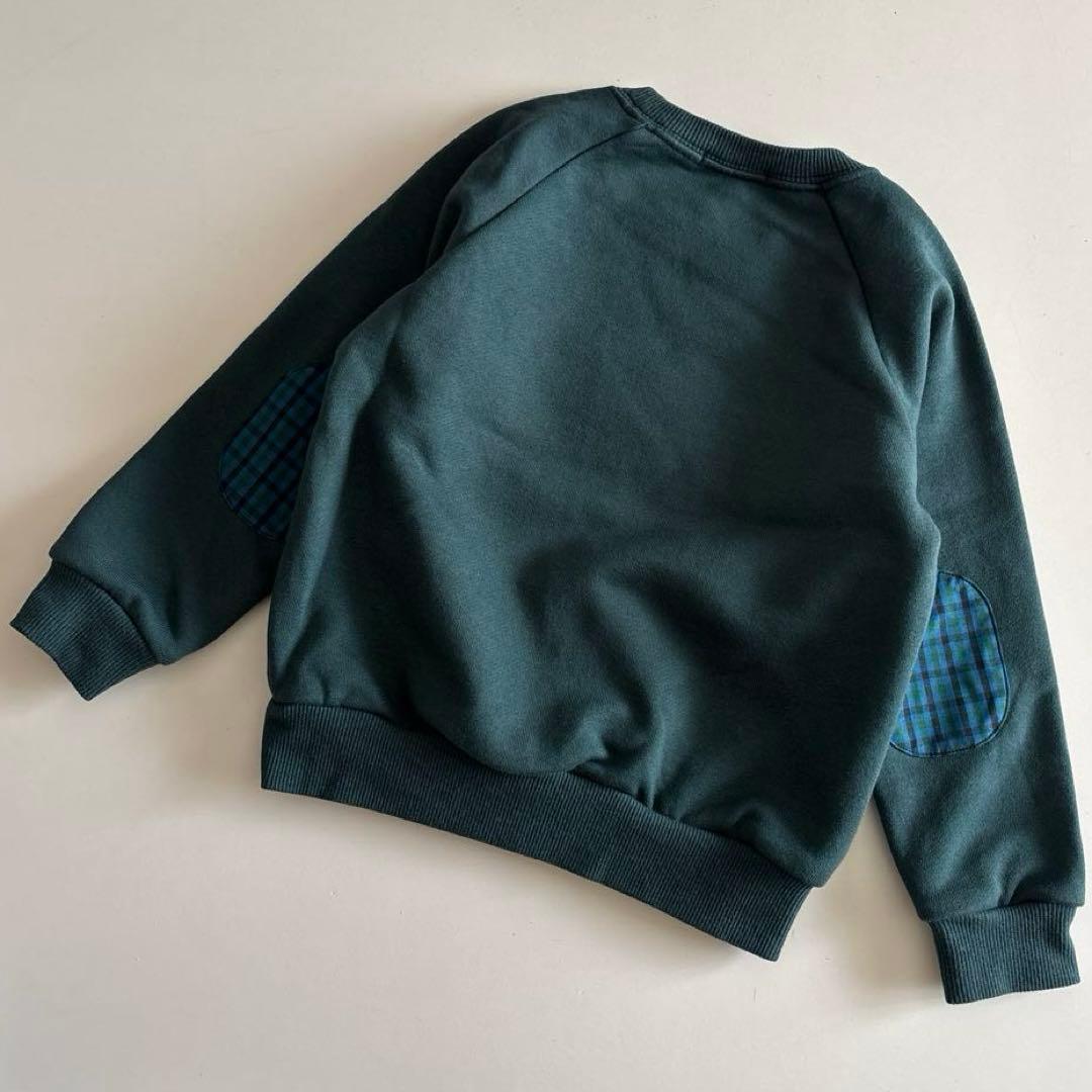 ファミリア　長袖　トレーナー　ファミちゃん　兵隊　肘　チェック　男の子　秋　冬