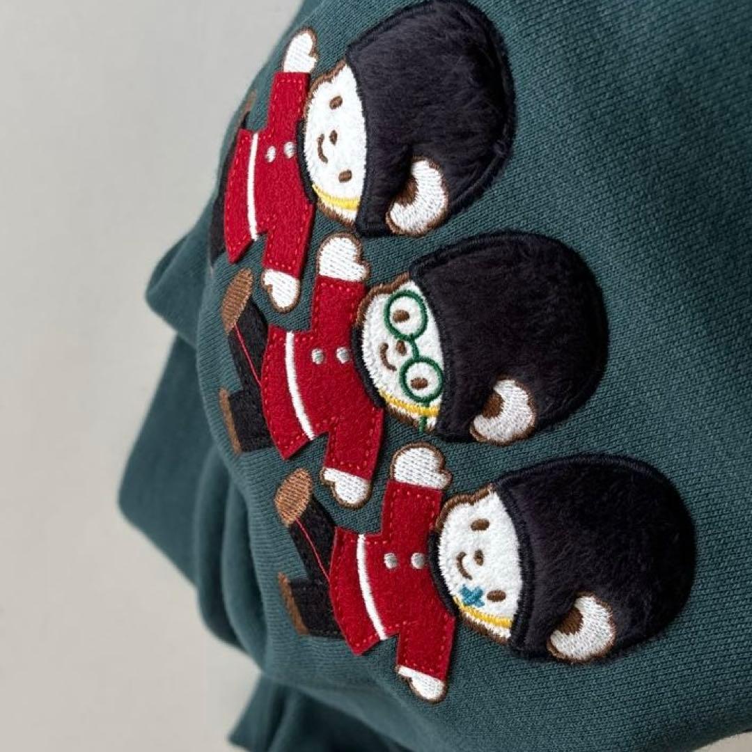 ファミリア　長袖　トレーナー　ファミちゃん　兵隊　肘　チェック　男の子　秋　冬