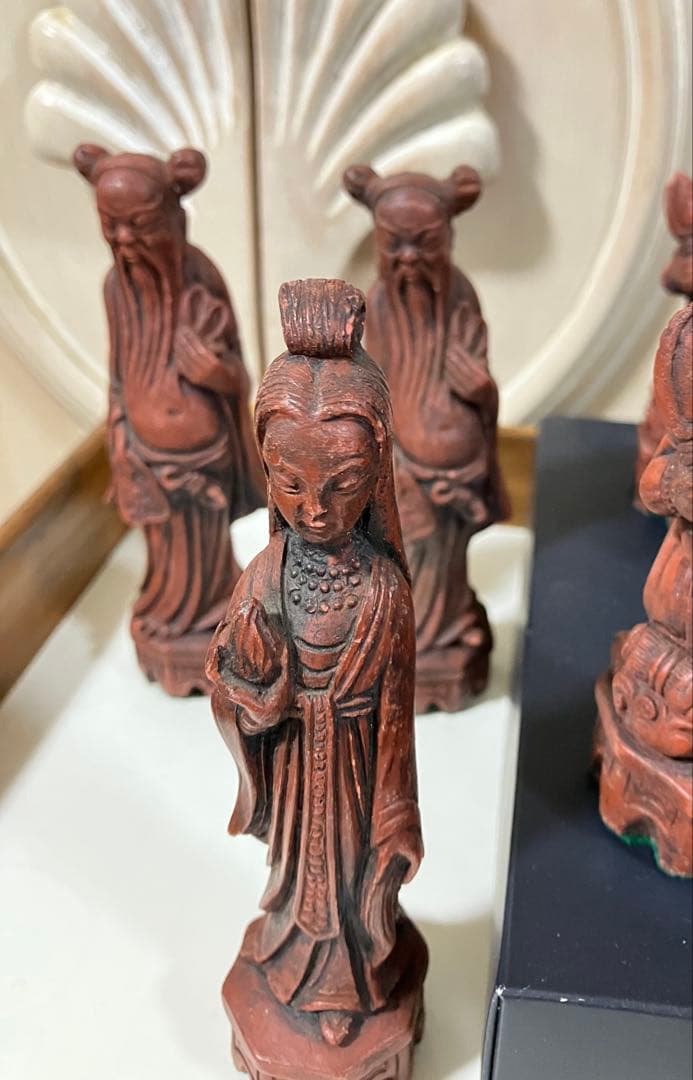 ヴィンテージ 中国の富の神 樹脂像 フィギュア ゲーム用ピース？