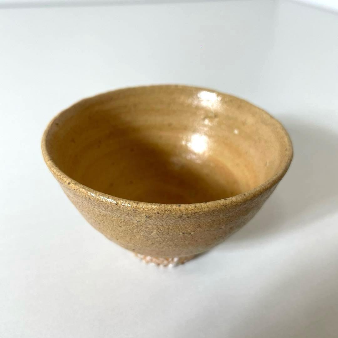 XG570 陶芸家・内村慎太郎・井戸盃・ぐい呑・唐津焼・共箱・栞付・骨董