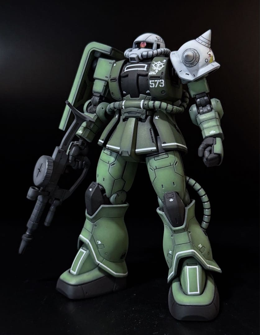 HG 1/144 ザクⅡ F型シン・マツナガ専用機 ガンプラ全塗装完成品 Amazon | HGUC 1/144 MS-06R-1A シン・マツナガ専用ザクII (MSV