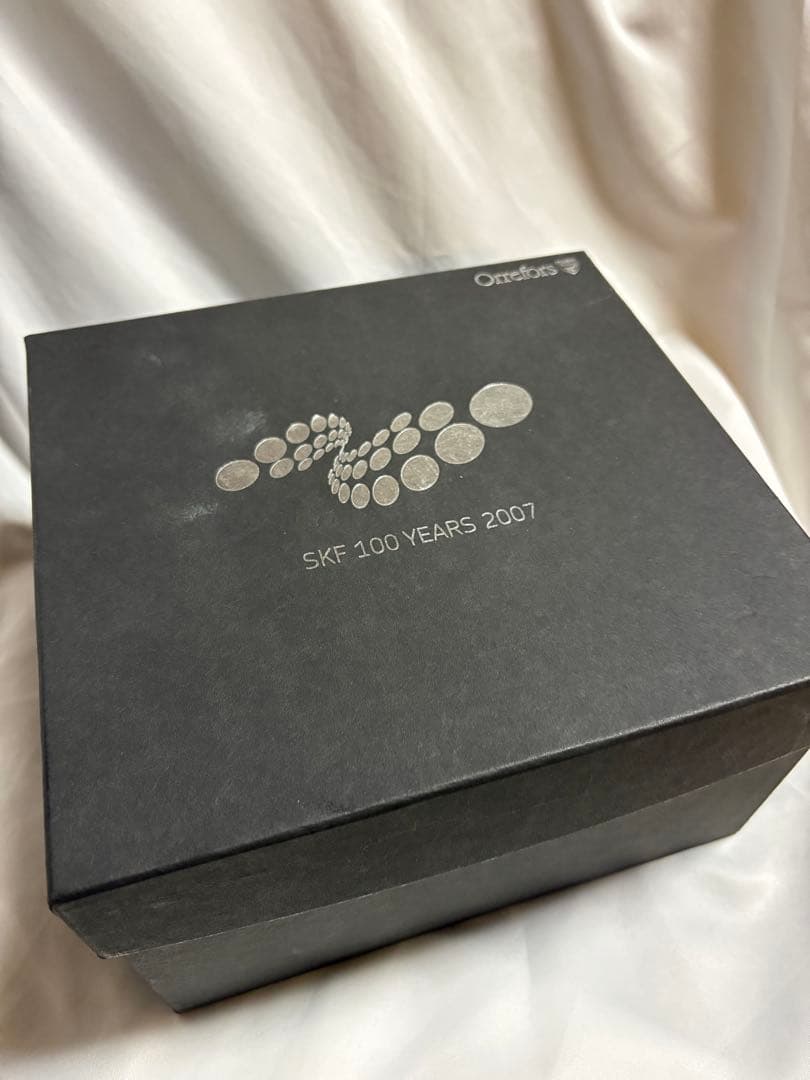 希少】Orrefors オレフォス SKF 100周年記念 クリスタルオブジェ