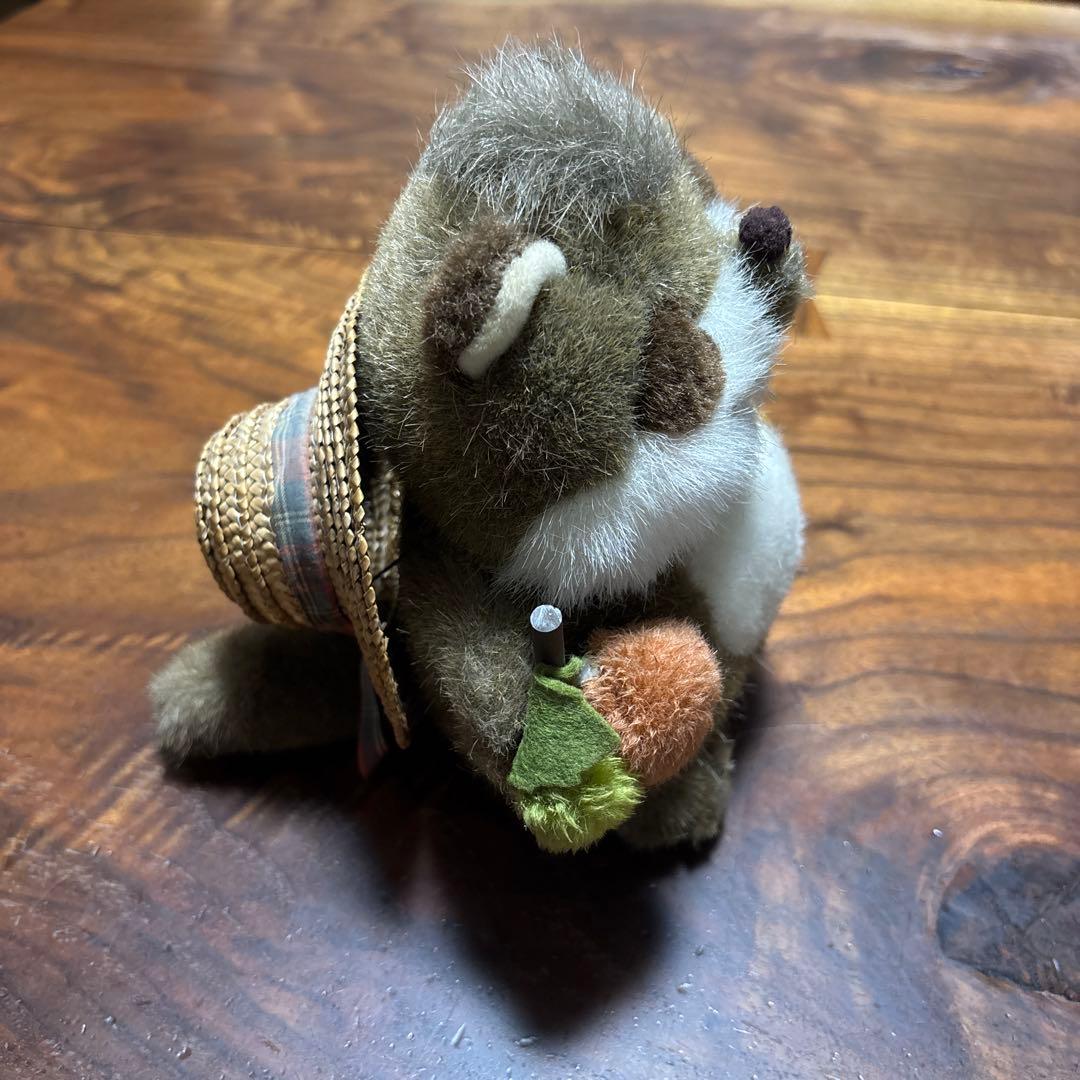 昭和レトロ　ナカジマ　ごきげんたん太　たぬき　ぬいぐるみ　Heart＆Heart