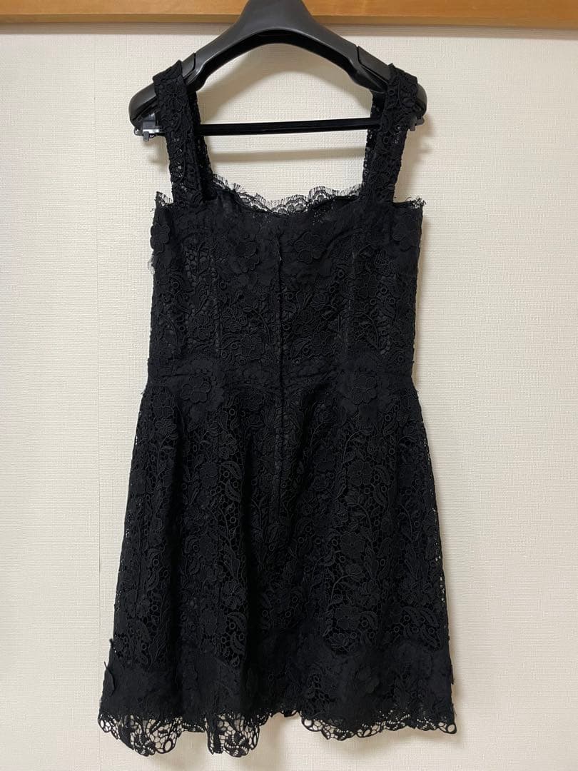 ★美品★DOLCE & GABBANA ブラックパーティードレス 42