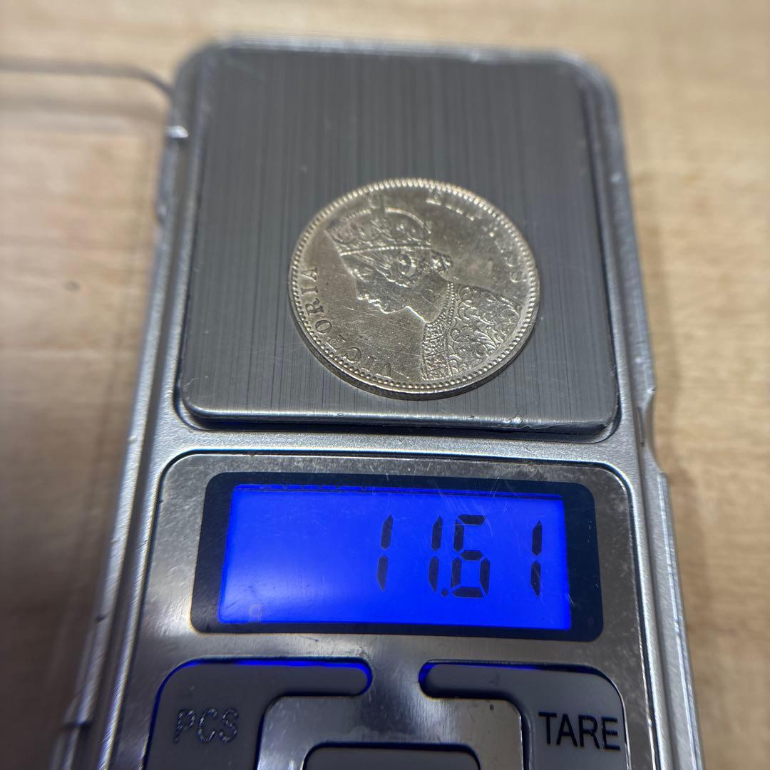 1891ヴィクトリア インド　ルピー銀貨　ビカニール
