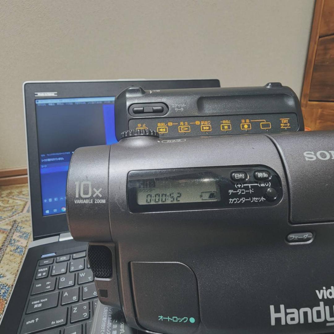 【動作確認済】SONY 高画質 Hi8 8ミリ ビデオカメラ CCD-TR3