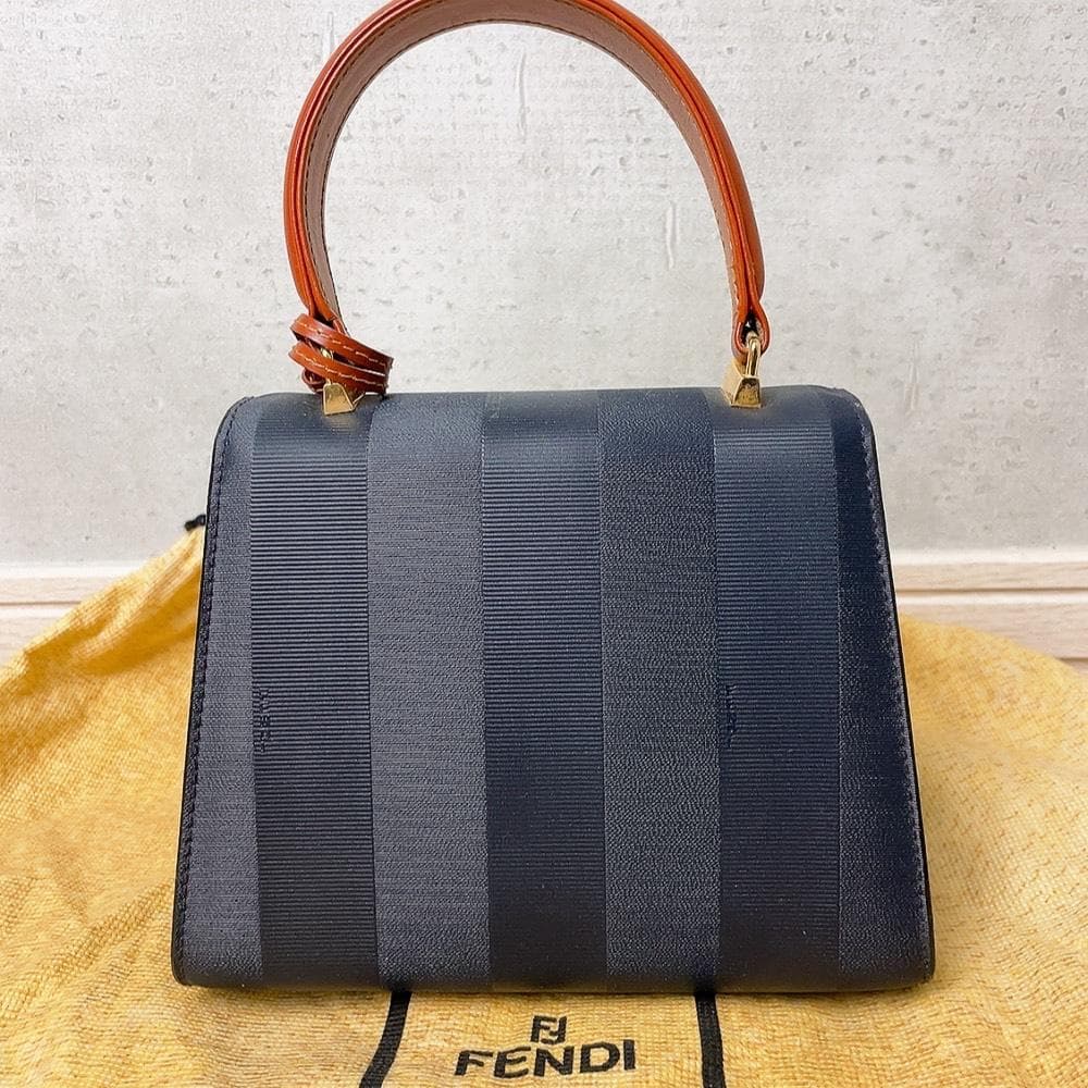 FENDI フェンディ ペカン柄 ハンドバッグ ショルダーバッグ 2way 金具