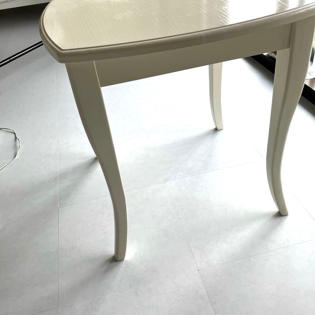 美品　Francfranc 猫脚　ダイニングテーブル75センチ　アイボリー