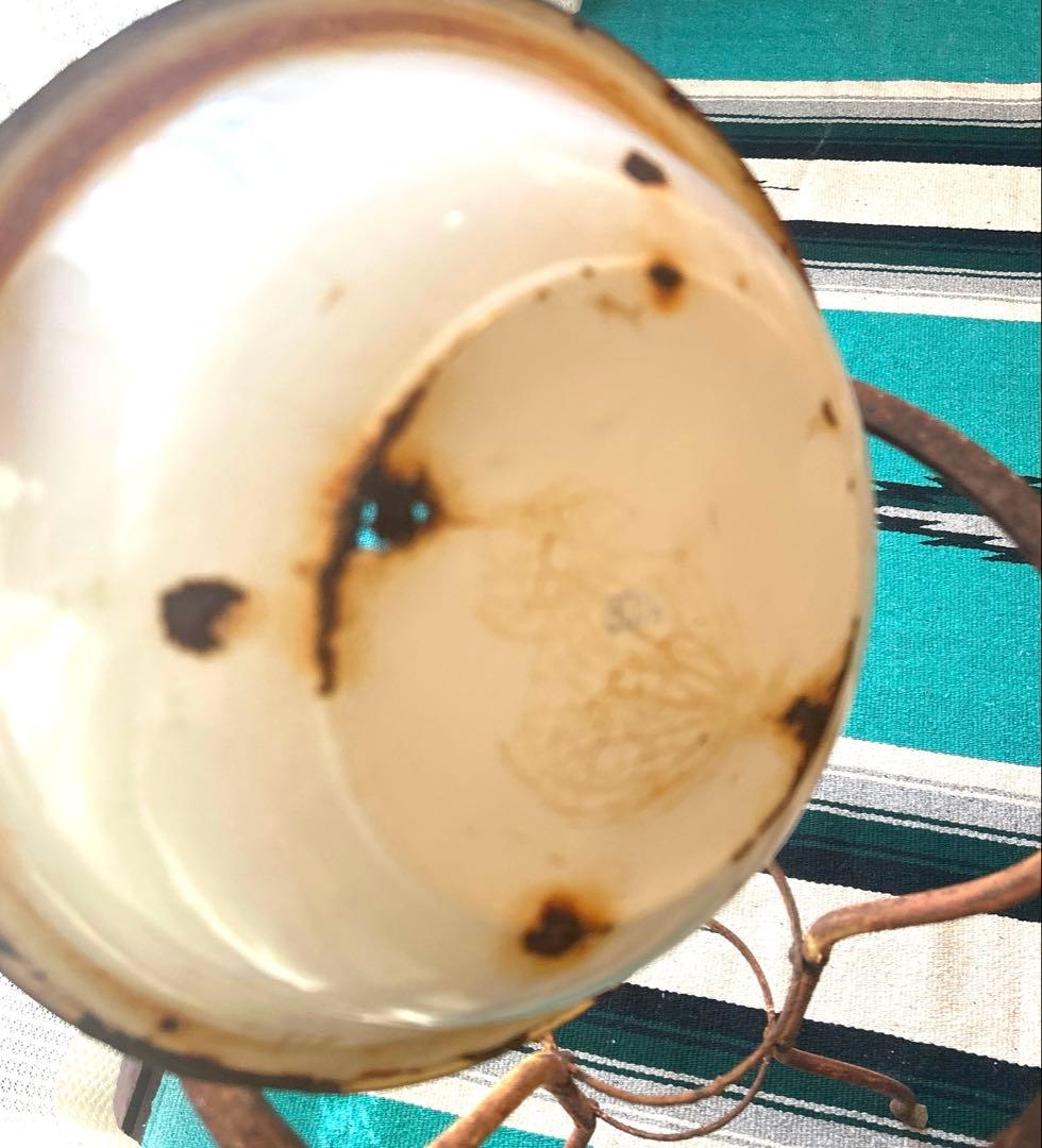 アンティーク消毒ホーロースタンド レトロ