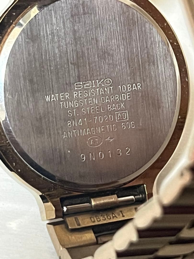 SEIKO ドルチェ　8N41-7020 Tungsten Carbide