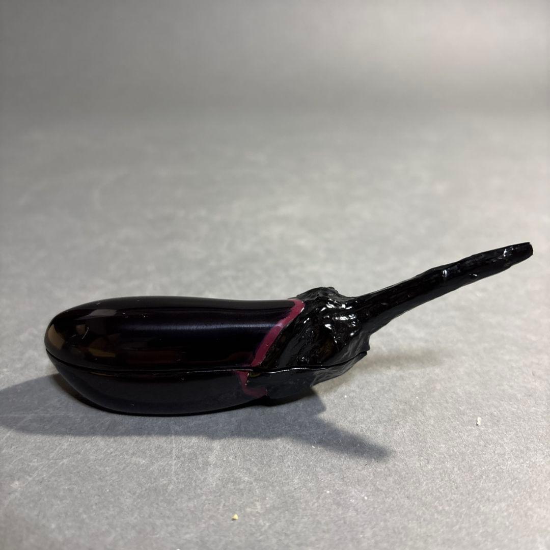 畦地多喜男　茄子　香合　共箱