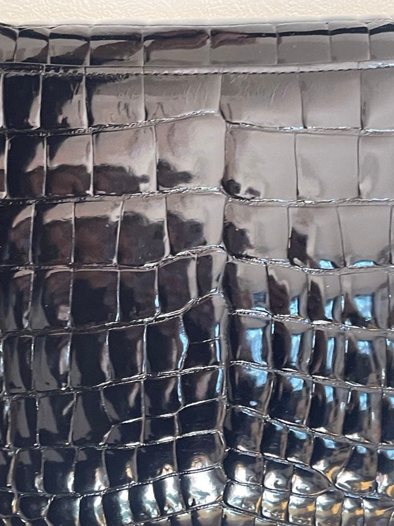 専用　JRA 最高峰 ポロサス クロコダイル 2WAY ハンドバッグ　ブラック