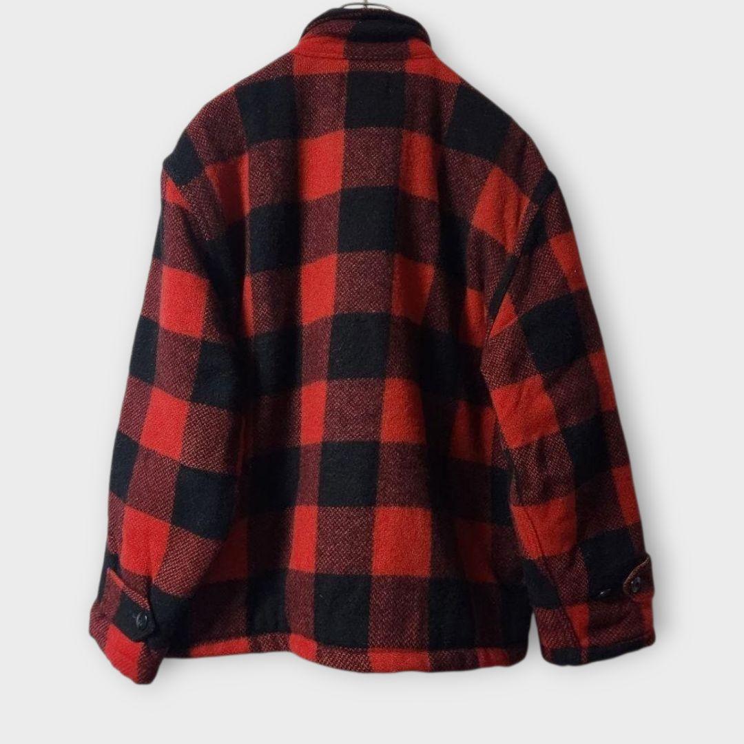 50s FIVE BROTHER バッファローチェック ウールジャケット L - メルカリ