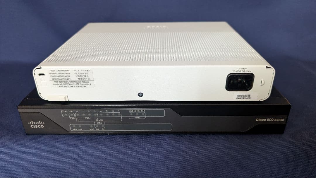 CCNA、CCNP】CISCO C891F、C2960 静音タイプ 2台セット pc台