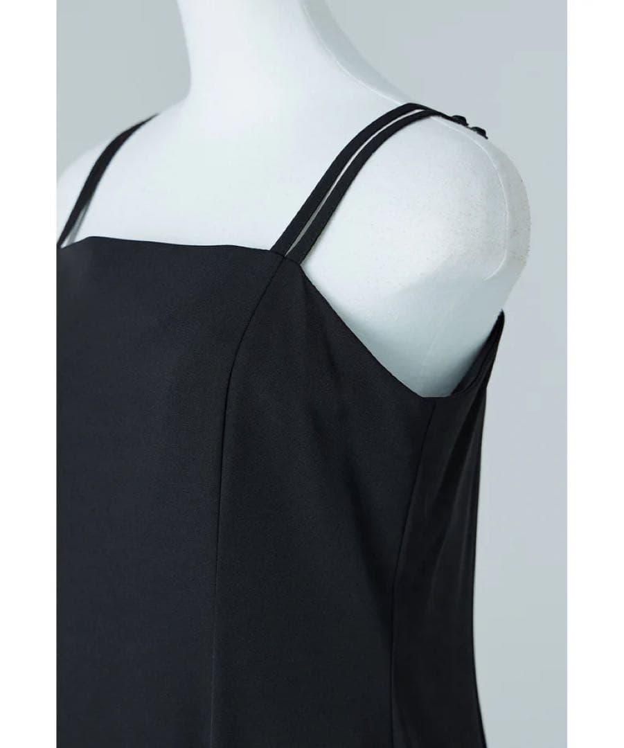 結婚式 many way フリルドレス 3点セット ベージュ ブラック