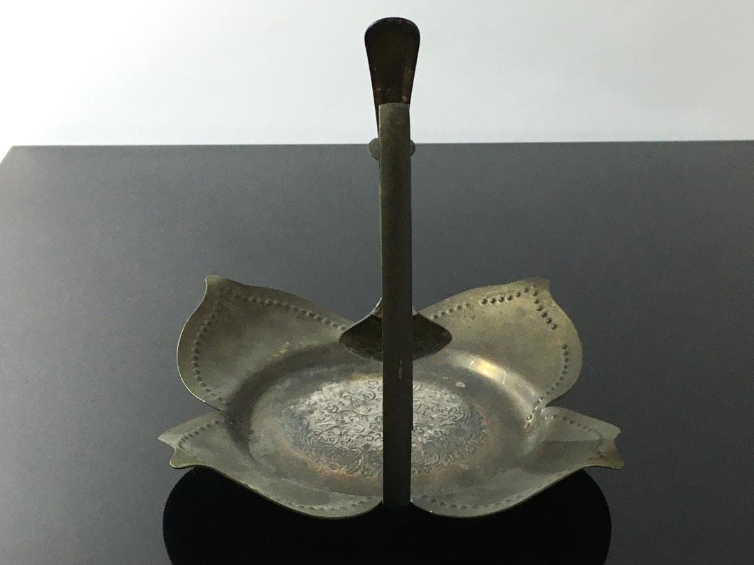 イギリス製 アンティークシルバープレート 台 スプーン ティー アール