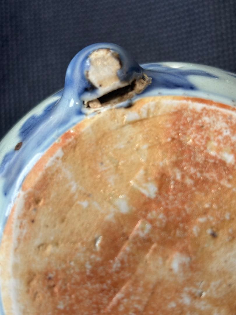 中国古美術品 明の時代 染付 青花 仙人神獣文 香炉10