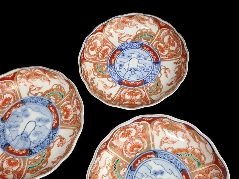 古伊万里 金襴手 鳳凰に龍の図 4寸皿 4枚 D43AS-fbuy5 - メルカリ