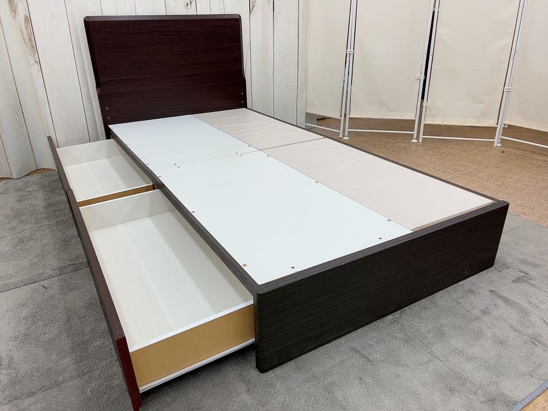 ニトリ⭐︎引き出し2杯付きシングルベッドフレーム