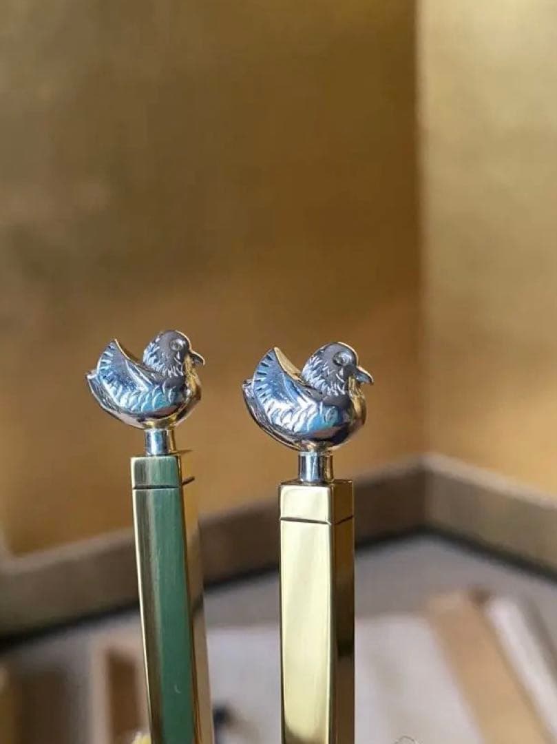 南鐐 飾火箸 鳥頭 金森紹栄氏作