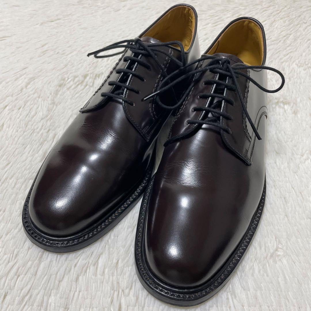 極美品✨リーガル　プレーントゥ 26cm ブラウン　定価3.3万　オンオフ兼用