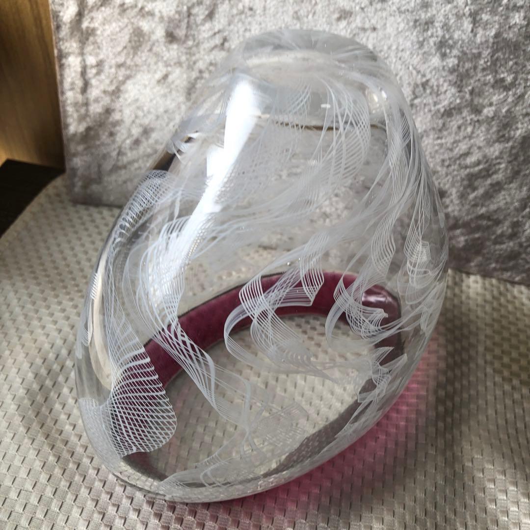 ガラスレース花瓶 作家