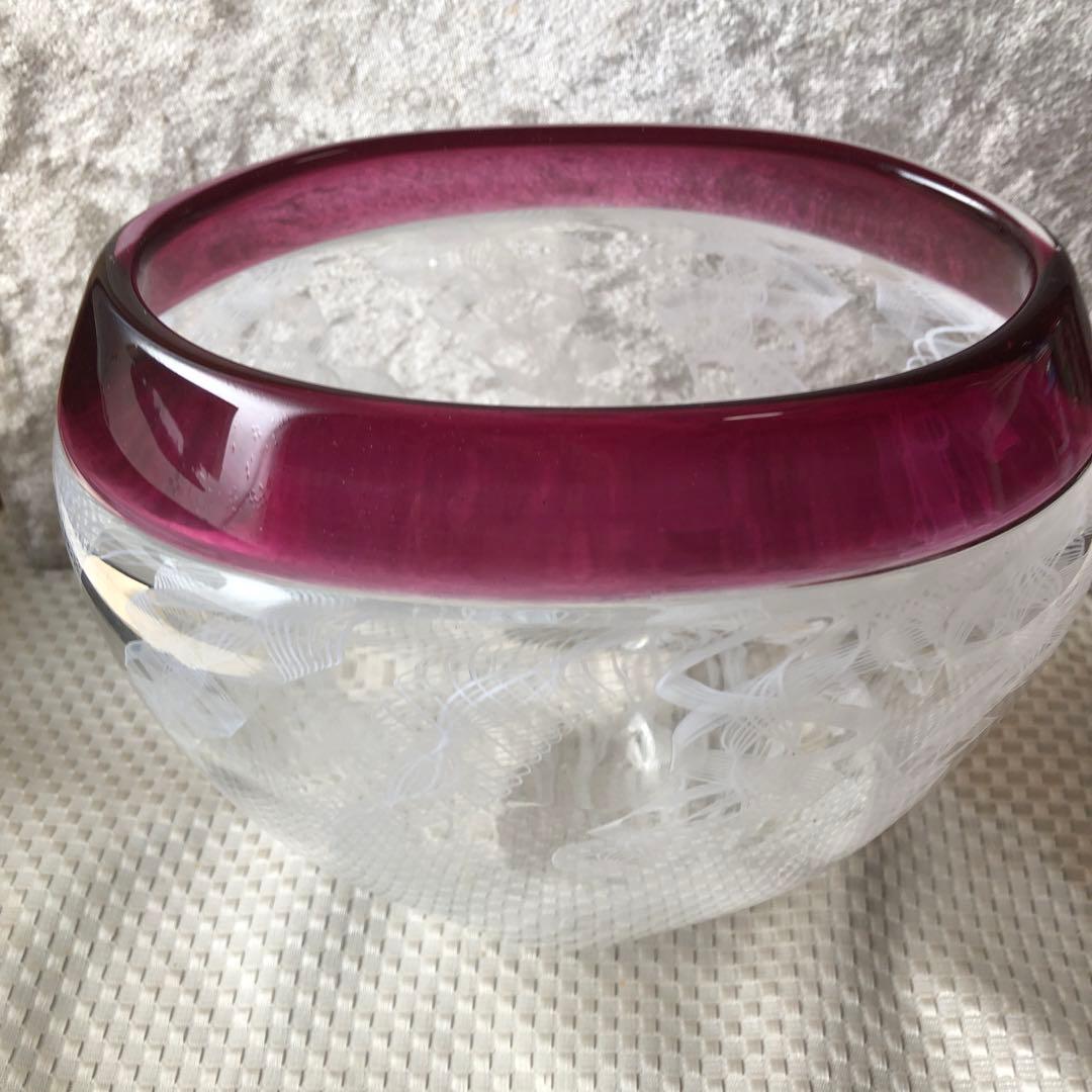 ガラスレース花瓶 作家