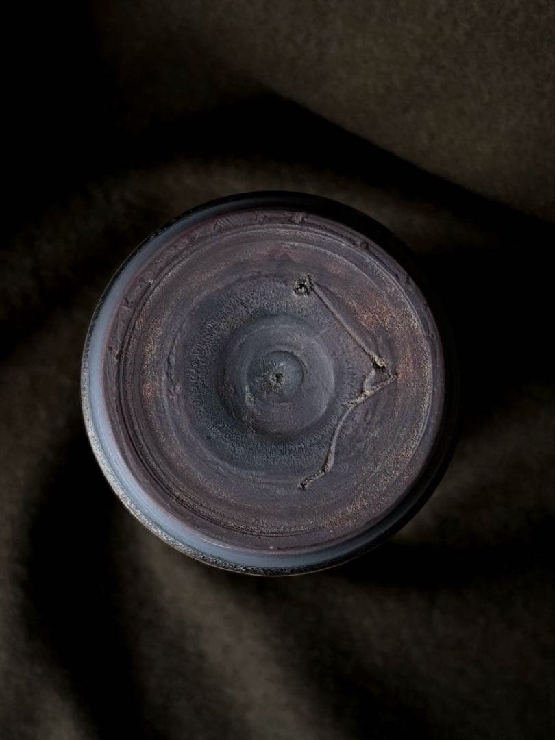 濱中史朗作　ステムグラス　レオパード　レッド