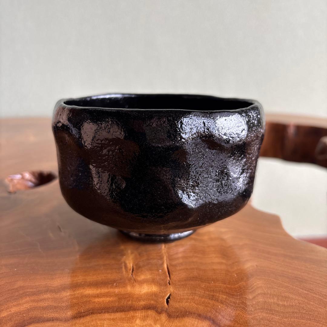 佐々木松楽 黒茶碗 「清楽」 楽焼 抹茶碗 茶道具 共箱 - メルカリ