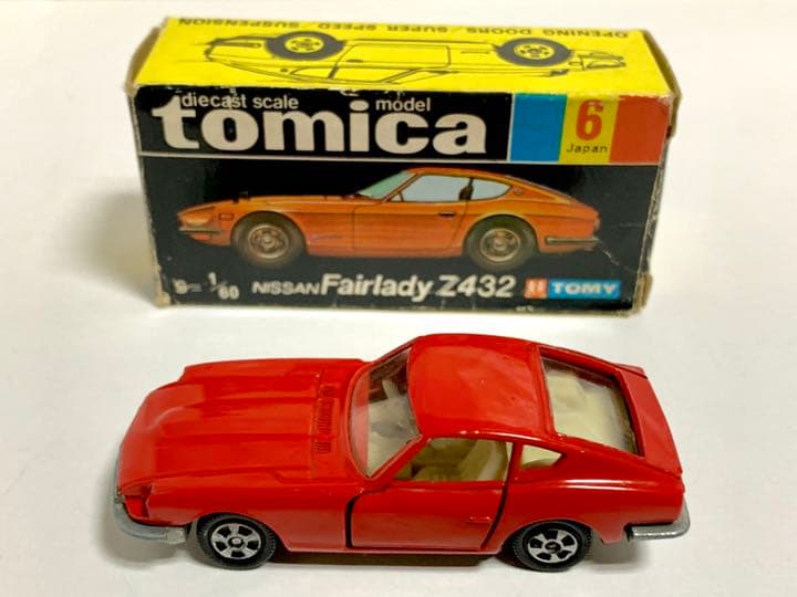 最初期 トミカ 日産 フェアレディZ432 赤色 1Aホイール