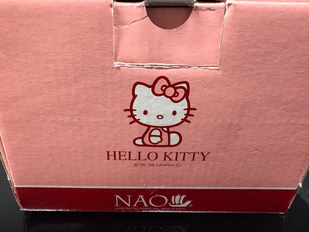 希少】NAO ハローキティ 陶器 フィギュリン ケーキ＆テディベアの通販