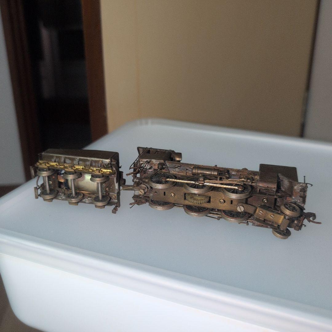 HOゲージ C56形蒸気機関車未塗装素組品ジャンク