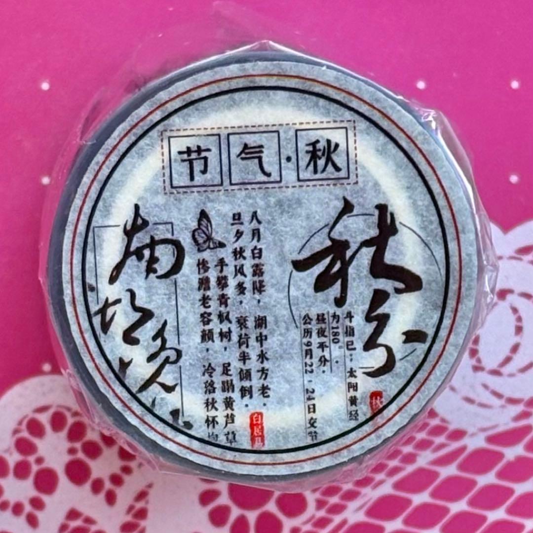 PET 道法自然 5cm×5m 海外マスキングテープ 海外マステ 漢字 中国文字 PET